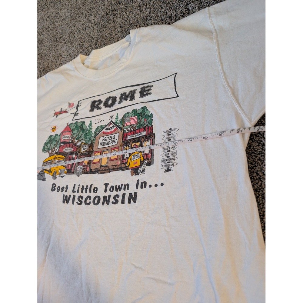 Mens Rome Wisconsin Graphic T Shirt Best Little Town In Usa - Picture 3 of 4